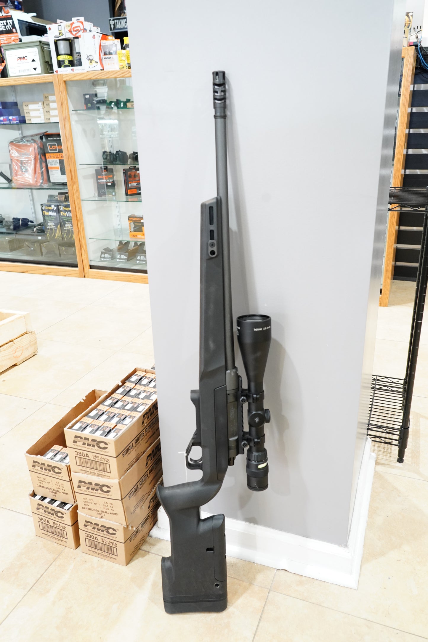 Used Daniel Defense Delta 5 .308 with Trijicon scope