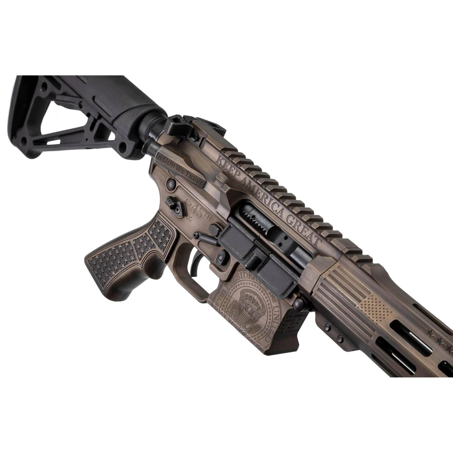 Auto Ordnance Custom Trump AR Rifle 5.56mm 30rd Magazine 16" Barrel Bronze and Black Cerakote