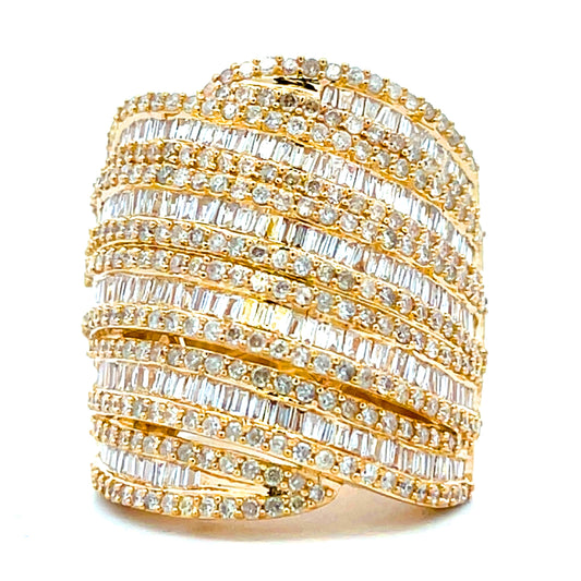 Genuine 2.55ct Diamond Ring 14KT Yellow Gold