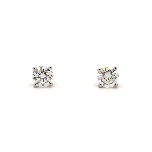 .50ct Lab Grown Diamond Stud Earrings 14KT White Gold