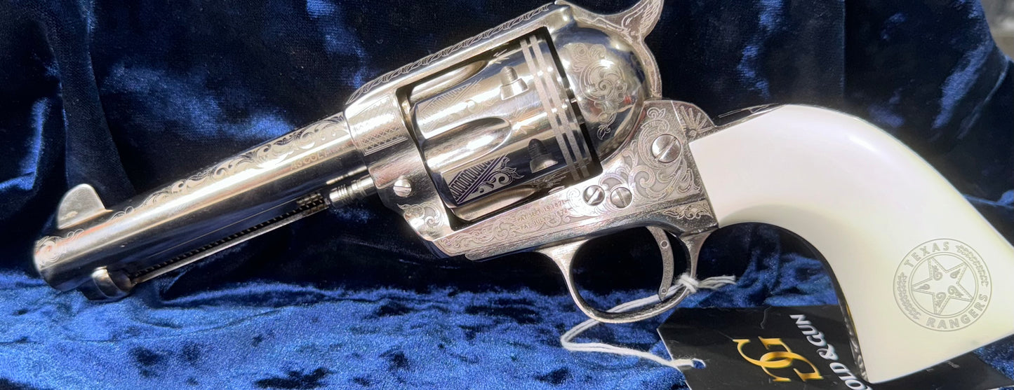 NEW Cimmaron Texas Ranger engraved revolver 45LC
