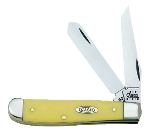 Case Knife Trapper mini yellow New